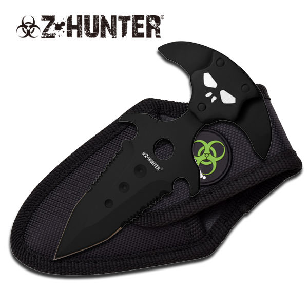 Dark Insertion Push Dagger Knife 5 Inch Overall With Sheath - Tophatter's Army Products & Self Defense Collectible Weapons - Tophatter Daily Deals